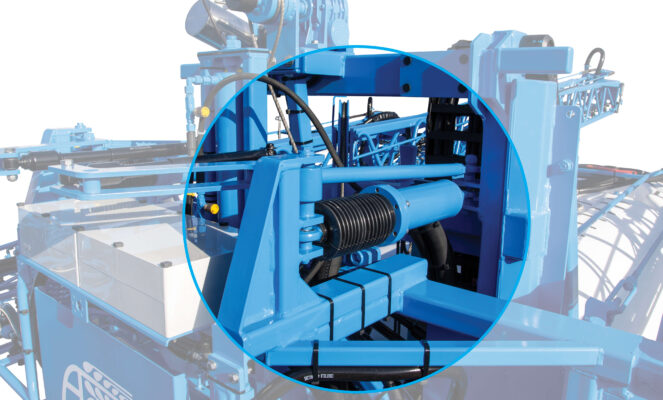 Stabilizatoriai mažina sijos svyravimą pirmyn ir atgal (didesnėms sijoms – su plokščiosiomis spyruoklėmis).