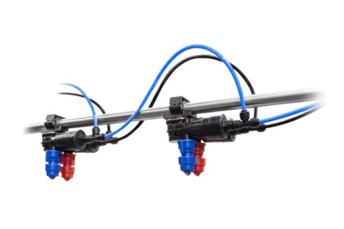 Dvigubas SELEJET purkštukų laikiklis (2–0) _ (2–2) Dvigubi MULTIJET purkštukų laikikliai, išdėstyti kas 25 cm (2–2)