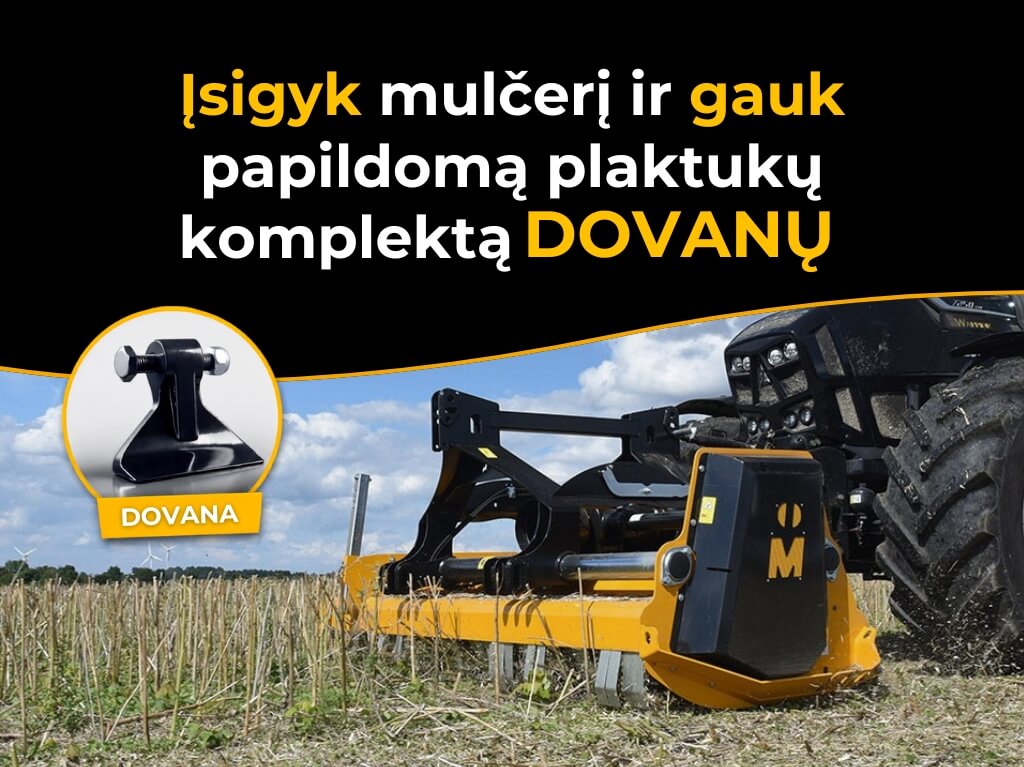 When you purchase any Müthing mulcher, you'll receive an extra set of hammers as a gift