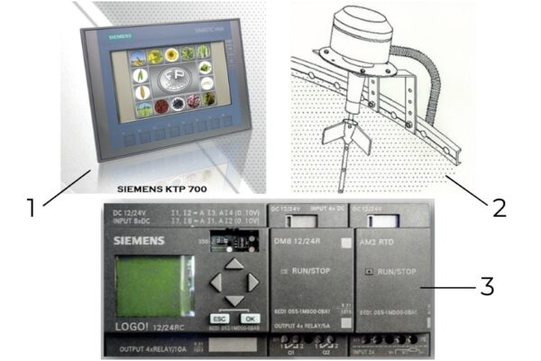 Automatinė įranga su pagrindiniu jutikliniu ekranu.