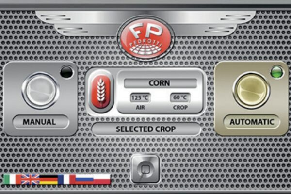 Papildomas „Pedrotti“ pažangus lietimui jautrus ekranas leidžia pasirinkti vieną iš dviejų nustatymų – rankinį arba automatinį.