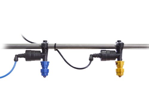 Vienviečiai purkštukų laikikliai SELEJET _ MULTIJET, išdėstyti kas 25 cm (1–1)