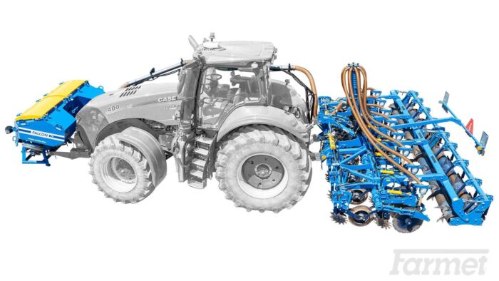 Falcon FH priekinis bunkeris + Strip-Till purentuvas
