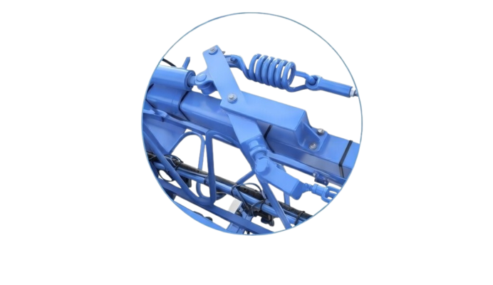 Hidraulinio atgalinio sijos sulankstymo sistemos detalė