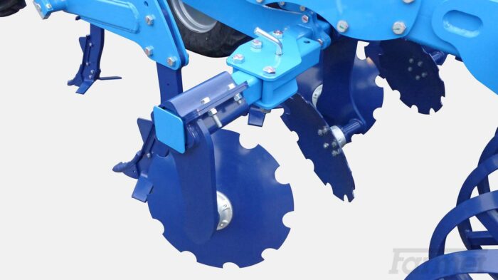 Setting the side leveling discs