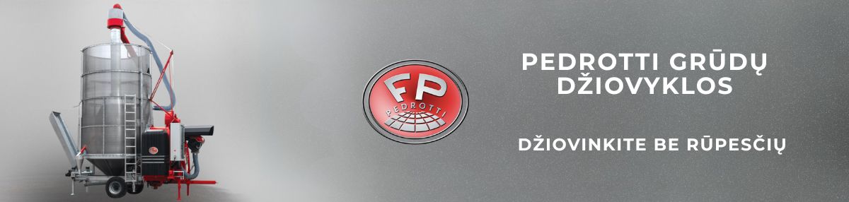 Naujiena mūsų asortimente – Pedrotti grūdų džiovyklos.