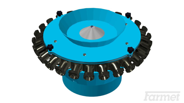 Adapter for blowing seed from the seed box